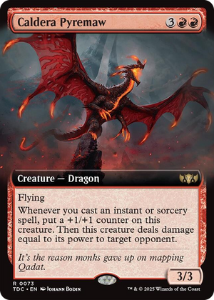 0073 Caldera Pyremaw (Extended Art) R Commander: Tarkir: Dragonstorm