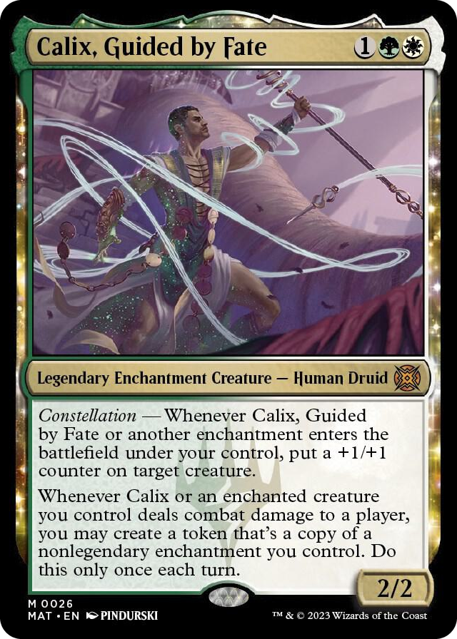 Calix, Guided by Fate #26 M - March of the Machine: The Aftermath Pokemon card