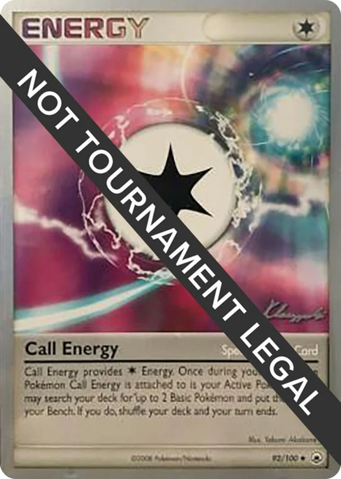 0092 Call Energy - 2008 (Jason Klaczynski) Uncommon World Championship Decks