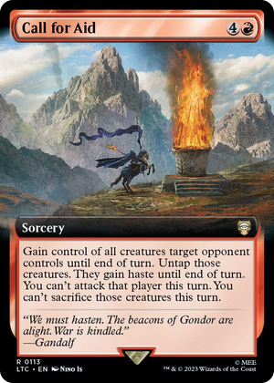 0113 Call for Aid (Extended Art) R Commander: The Lord of the Rings: Tales of Middle-earth