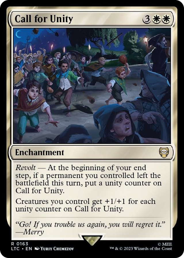 Call for Unity #163 R - Commander: The Lord of the Rings: Tales of Middle-earth Pokemon card