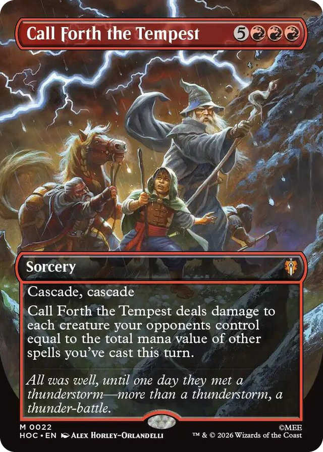 0022 Call Forth the Tempest (Borderless) M The Hobbit: Eternal-Legal