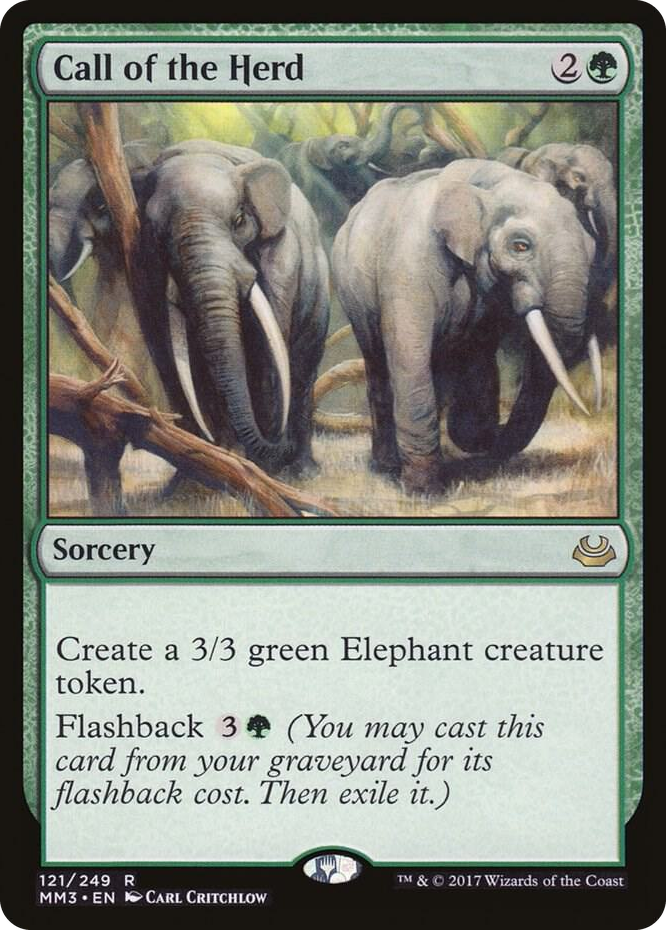 Call of the Herd #121 R - Modern Masters 2017 Pokemon card