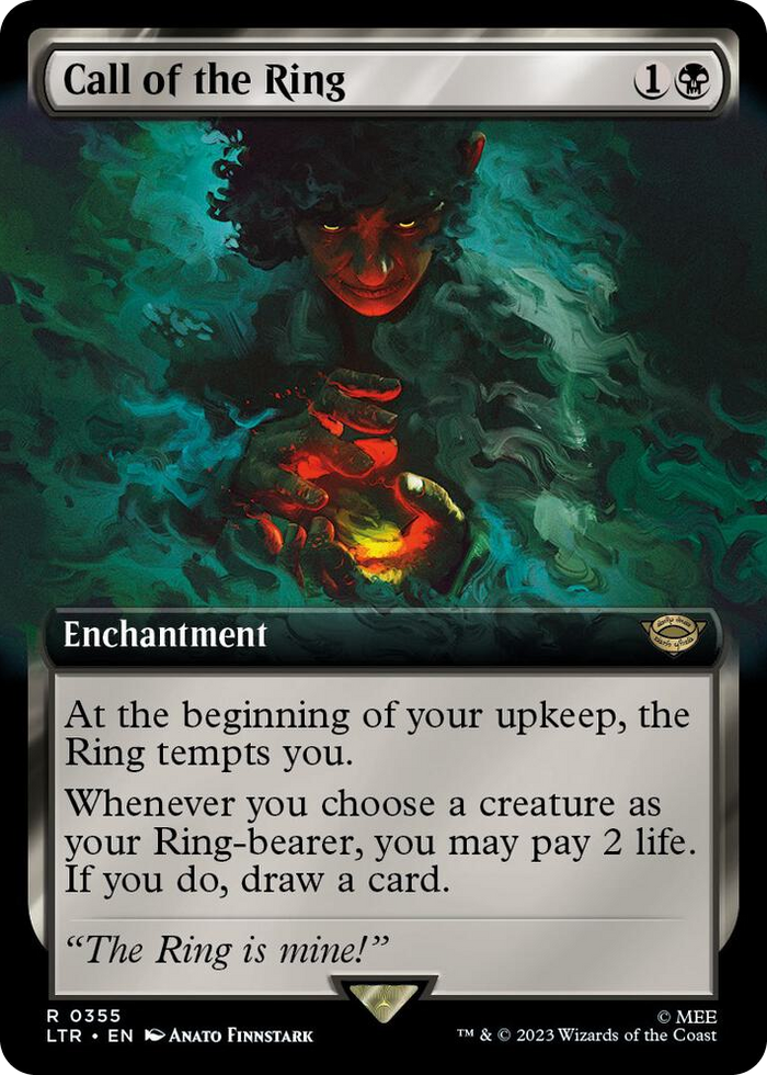 Call of the Ring (Extended Art) #355 R - Universes Beyond: The Lord of the Rings: Tales of Middle-earth Pokemon card