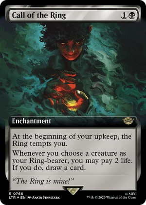 0766 Call of the Ring (Extended Art) (Surge Foil) R Universes Beyond: The Lord of the Rings: Tales of Middle-earth