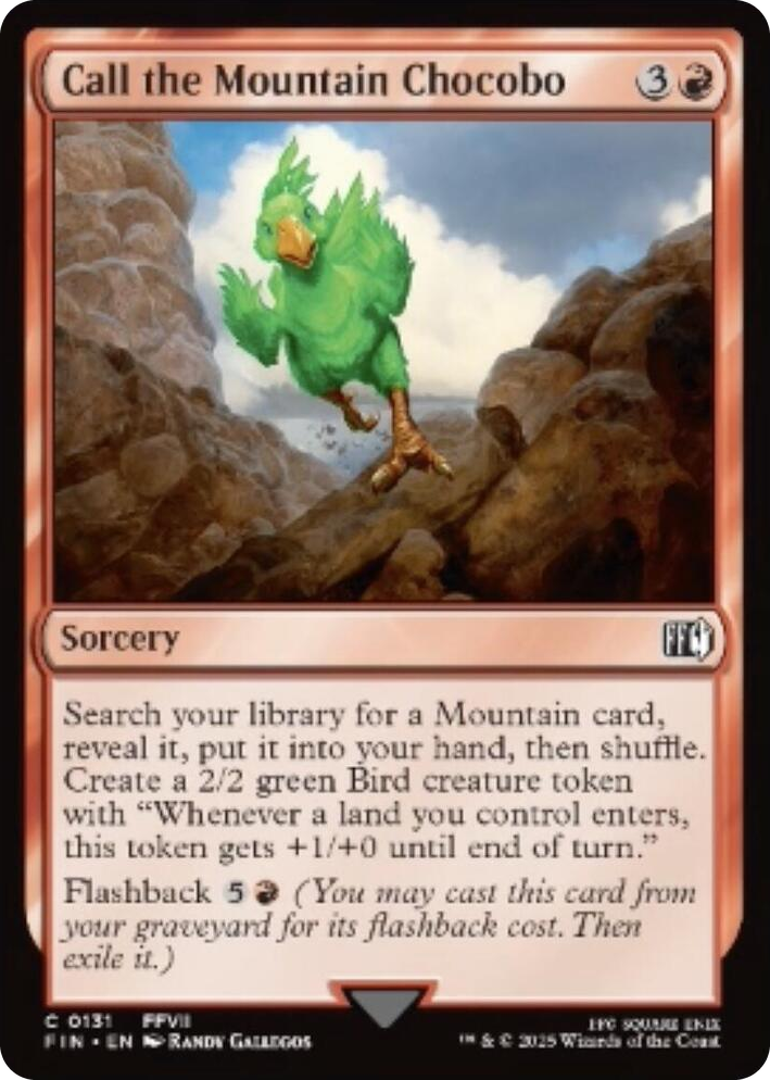0131 Call the Mountain Chocobo C FINAL FANTASY