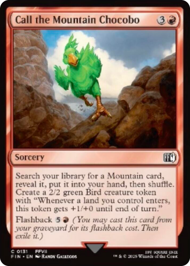 0131 Call the Mountain Chocobo C FINAL FANTASY