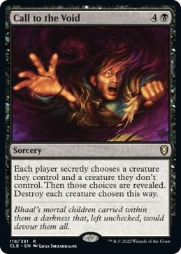 Call to the Void #118 R - Commander Legends: Battle for Baldur's Gate Pokemon card