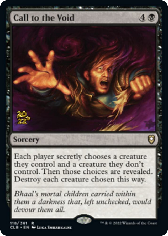 0118 Call to the Void R Prerelease Cards