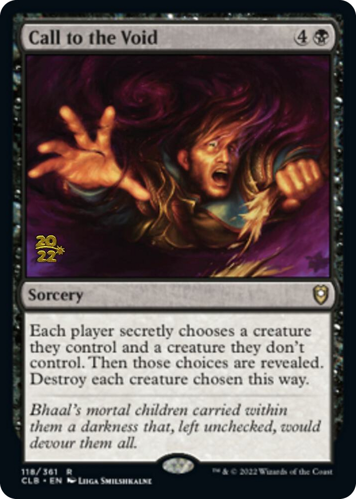 Call to the Void #118 R - Prerelease Cards Pokemon card