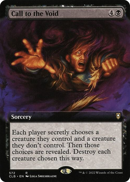 Call to the Void (Extended Art) #572 R - Commander Legends: Battle for Baldur's Gate Pokemon card