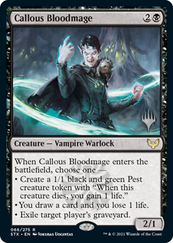 0066 Callous Bloodmage R Promo Pack: Strixhaven