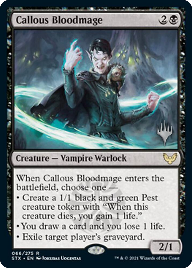 0066 Callous Bloodmage R Promo Pack: Strixhaven