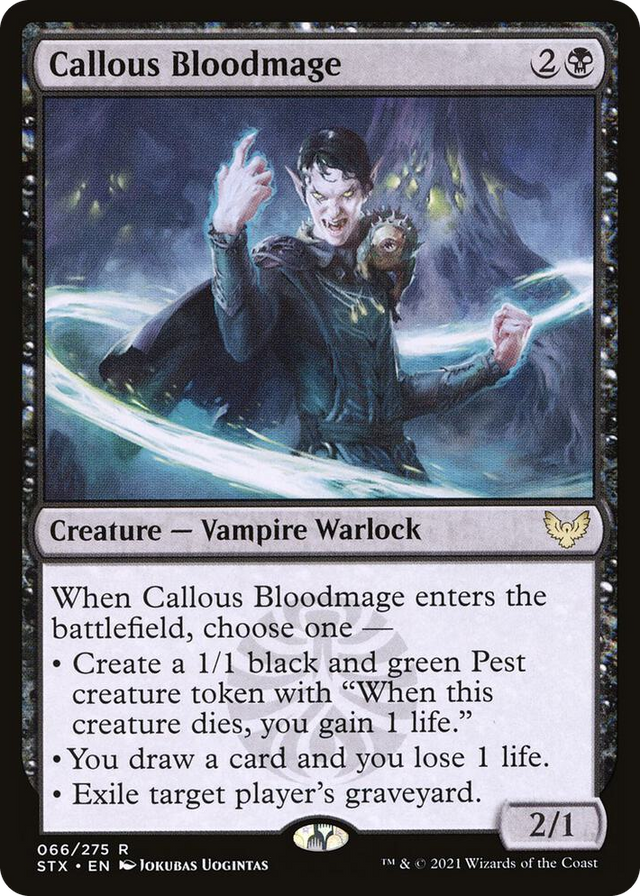 0066 Callous Bloodmage R Strixhaven: School of Mages