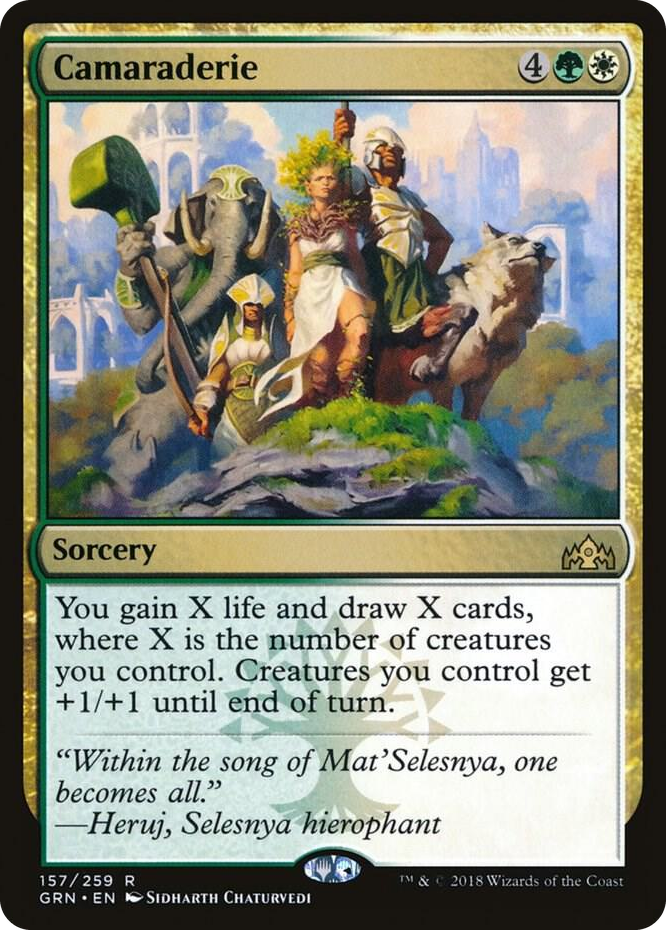 0157 Camaraderie R Guilds of Ravnica