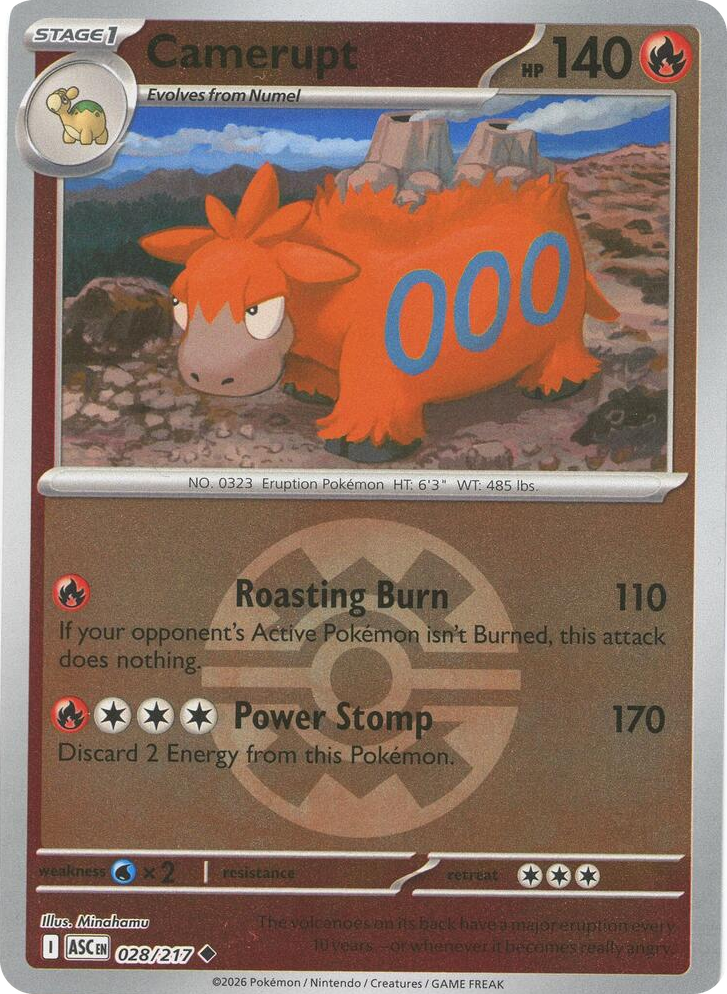 0028 Camerupt (Quick Ball) Uncommon Ascended Heroes