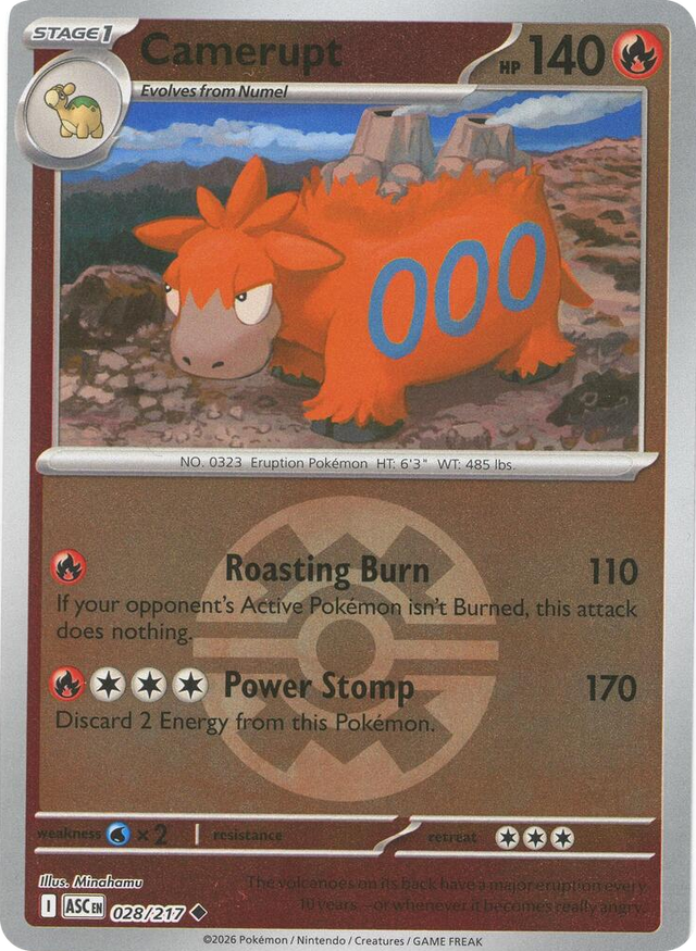 0028 Camerupt (Quick Ball) Uncommon Ascended Heroes