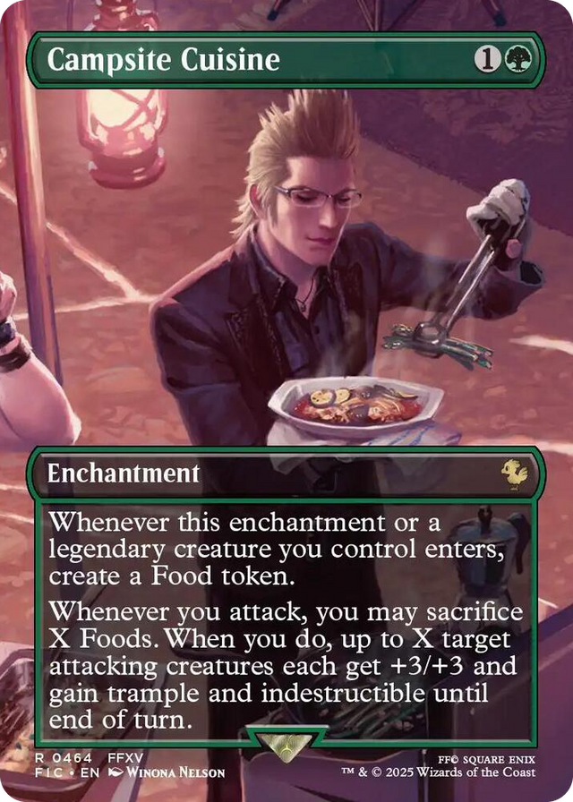 0464 Campsite Cuisine (Borderless) R Commander: FINAL FANTASY