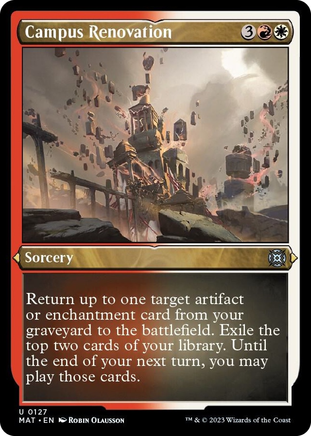 Campus Renovation (Foil Etched) #127 U - March of the Machine: The Aftermath Pokemon card