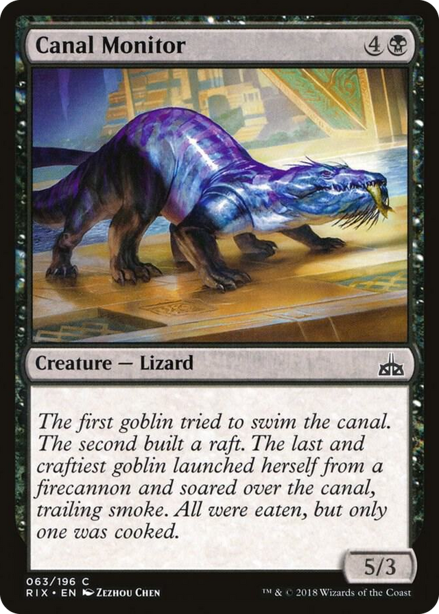 0063 Canal Monitor C Rivals of Ixalan