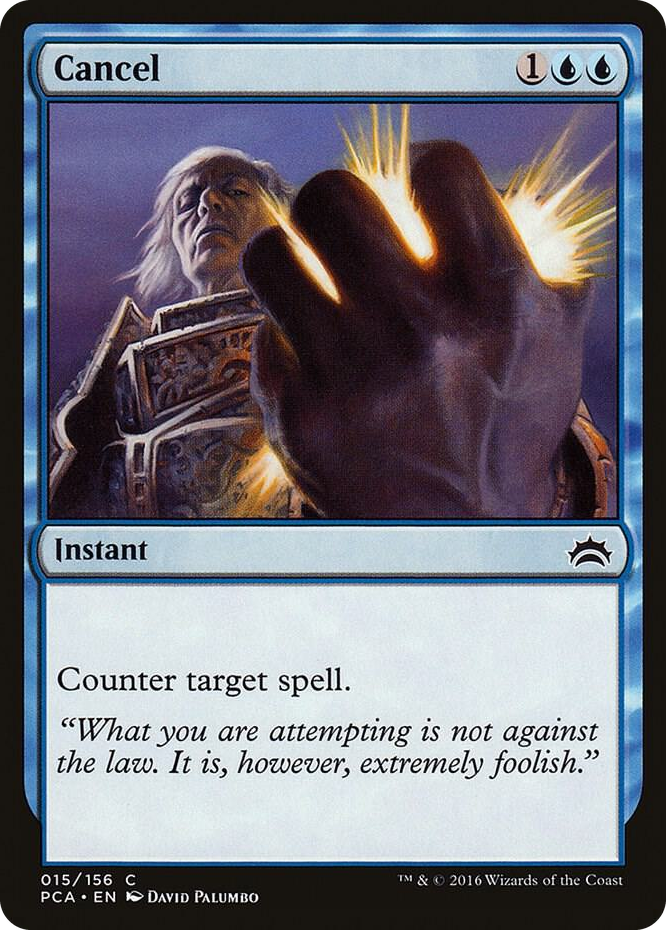 Cancel #15 C - Planechase Anthology Pokemon card