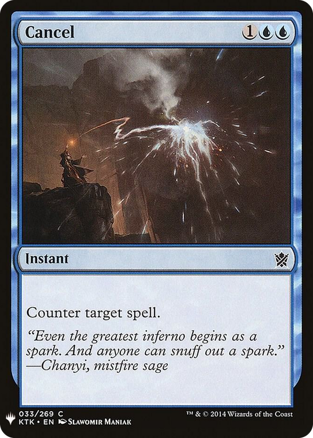 0033 Cancel C The List Reprints
