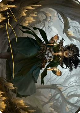 0015 Candlegrove Witch Art Card (15/81) (Gold-Stamped Signature) S Art Series: Innistrad: Midnight Hunt