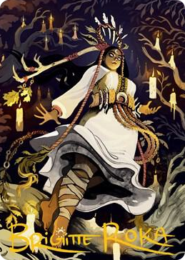 0076 Candlegrove Witch Art Card (76/81) (Gold-Stamped Signature) S Art Series: Innistrad: Midnight Hunt