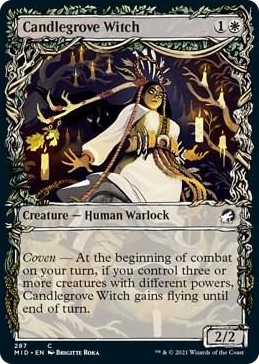 0287 Candlegrove Witch (Showcase) C Innistrad: Midnight Hunt
