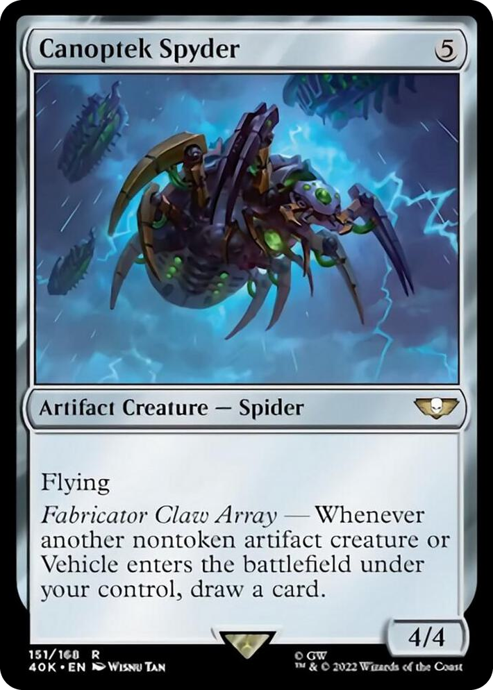 0151 Canoptek Spyder (Surge Foil) R Universes Beyond: Warhammer 40,000