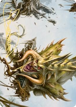 0070 Canopy Baloth Art Card (Gold-Stamped Signature) S Art Series: Zendikar Rising