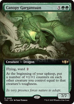 0085 Canopy Gargantuan (Extended Art) R Commander: Tarkir: Dragonstorm