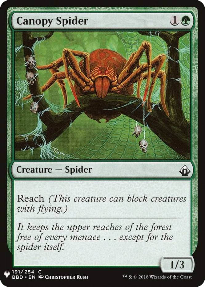 Canopy Spider #191 C - The List Reprints Pokemon card