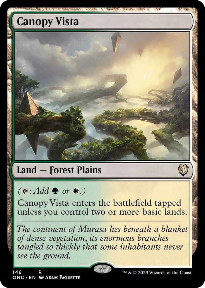 Canopy Vista #148 R - Commander: Phyrexia: All Will Be One Pokemon card