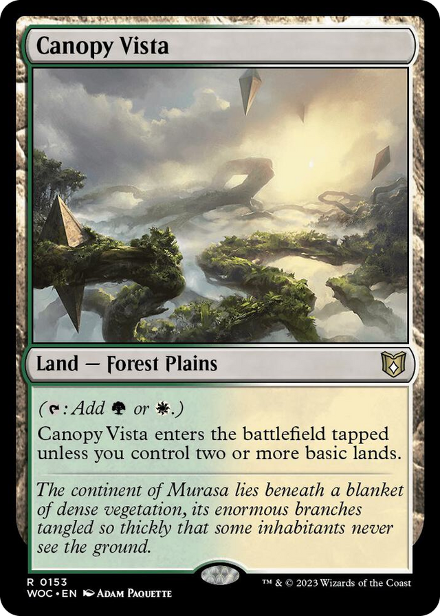 0153 Canopy Vista R Commander: Wilds of Eldraine