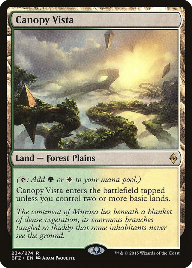 0234 Canopy Vista R Battle for Zendikar