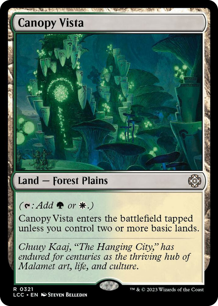 Canopy Vista #321 R - Commander: The Lost Caverns of Ixalan Pokemon card