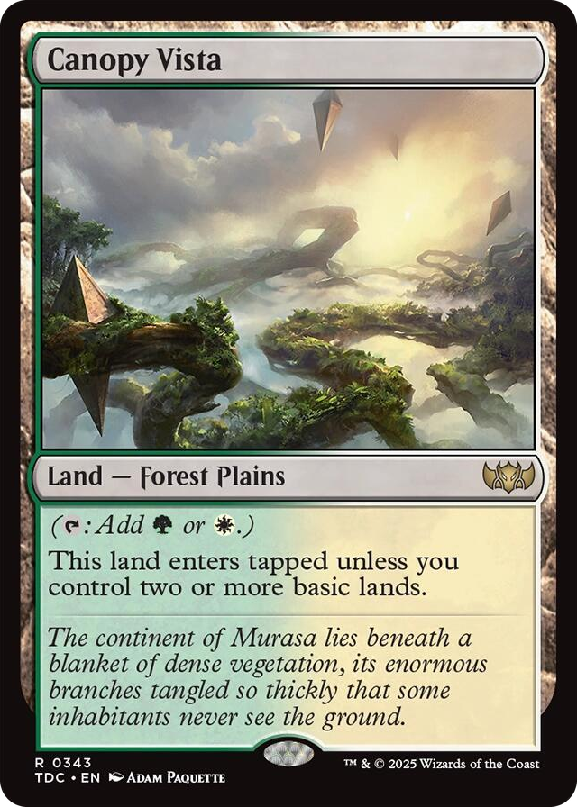 0343 Canopy Vista R Commander: Tarkir: Dragonstorm