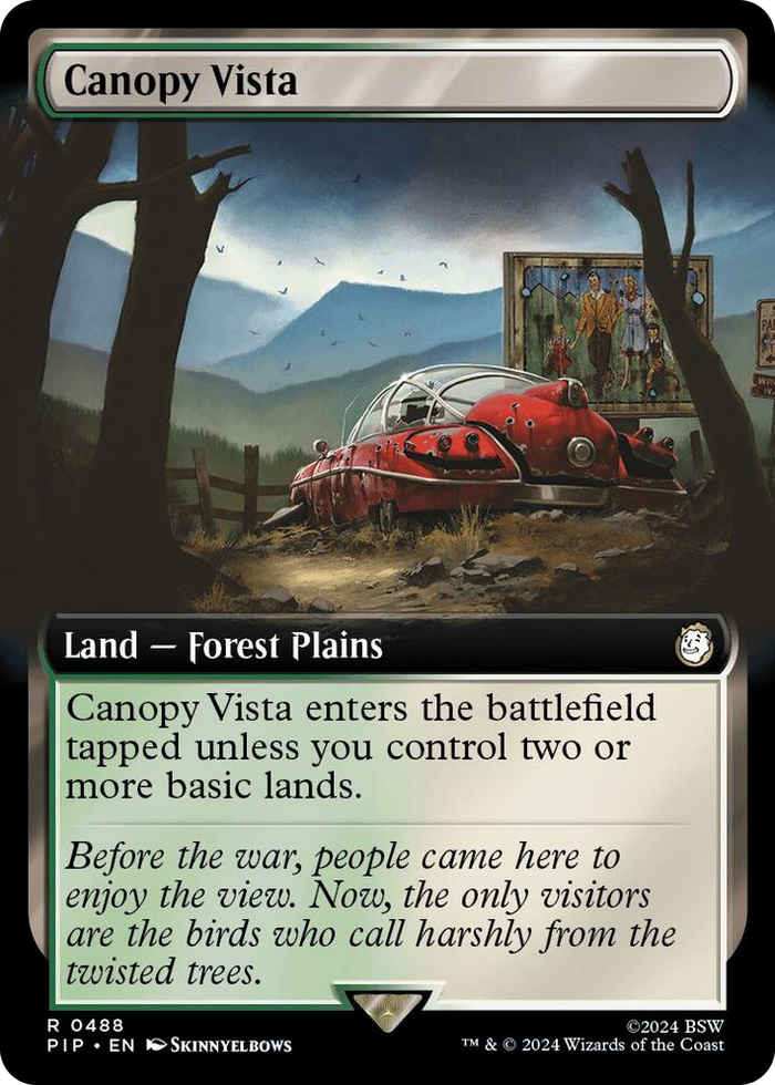 Canopy Vista (Extended Art) #488 R - Universes Beyond: Fallout Pokemon card
