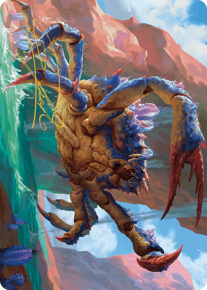 Canyon Crab Art Card (Gold-Stamped Signature) #4 S - Art Series: Outlaws of Thunder Junction Pokemon card
