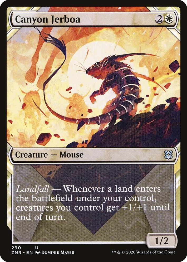 0290 Canyon Jerboa (Showcase) U Zendikar Rising