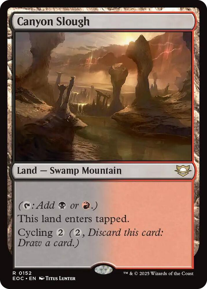 Canyon Slough #152 R - Commander: Edge of Eternities Pokemon card