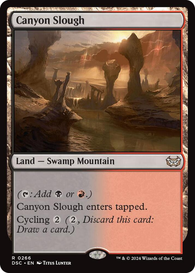 0266 Canyon Slough R Commander: Duskmourn: House of Horror