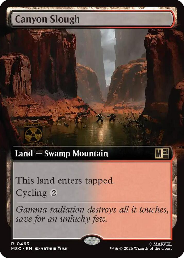 0463 Canyon Slough (Extended Art) R Commander: Marvel Super Heroes