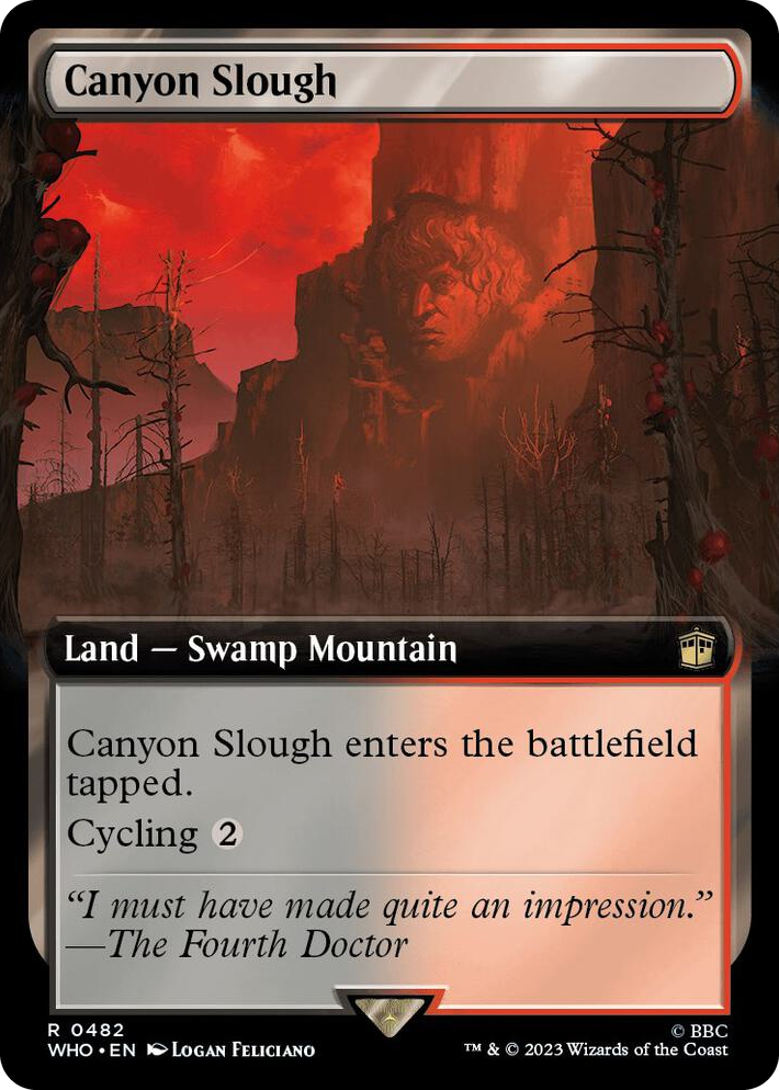 0482 Canyon Slough (Extended Art) R Universes Beyond: Doctor Who