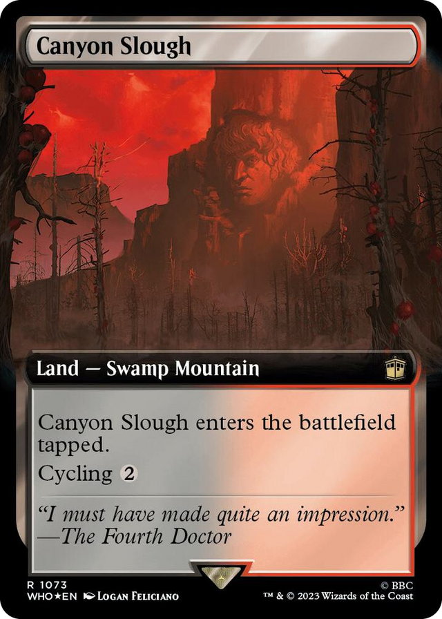 1073 Canyon Slough (Extended Art) (Surge Foil) R Universes Beyond: Doctor Who