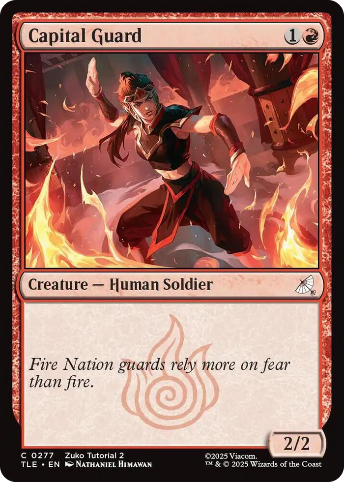 Capital Guard (0277) #277 C - The Last Airbender: Eternal-Legal Pokemon card