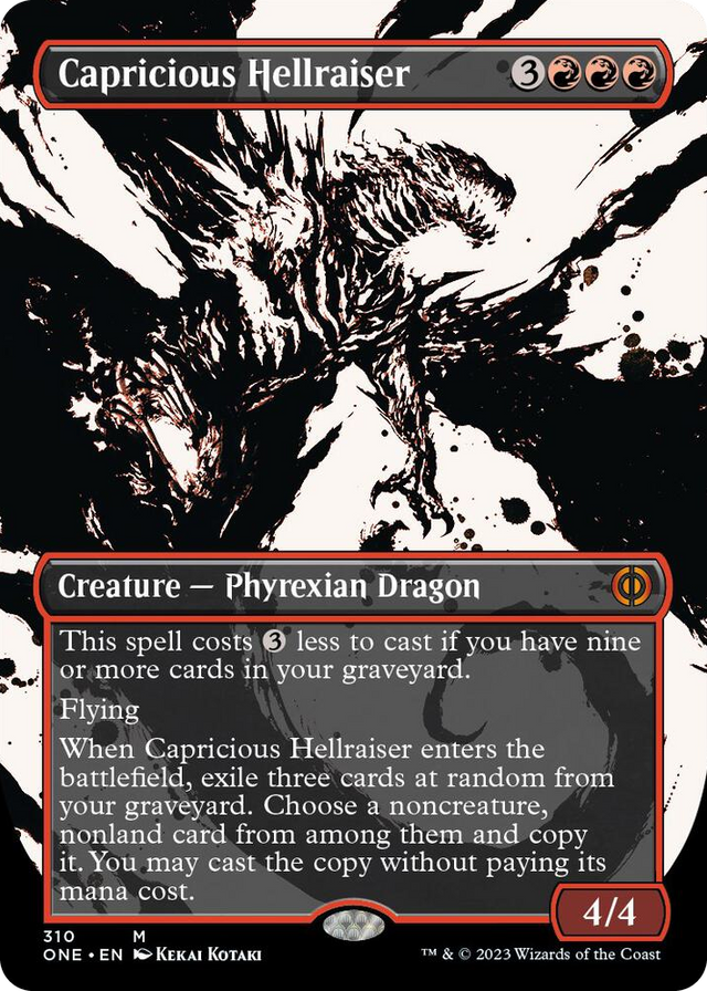 0310 Capricious Hellraiser (Showcase) M Phyrexia: All Will Be One