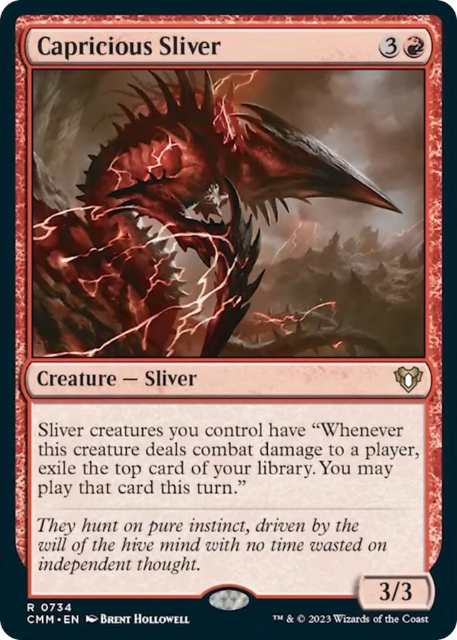 0734 Capricious Sliver R Commander Masters