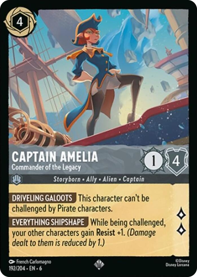 0192 Captain Amelia - Commander of the Legacy Super Rare Azurite Sea